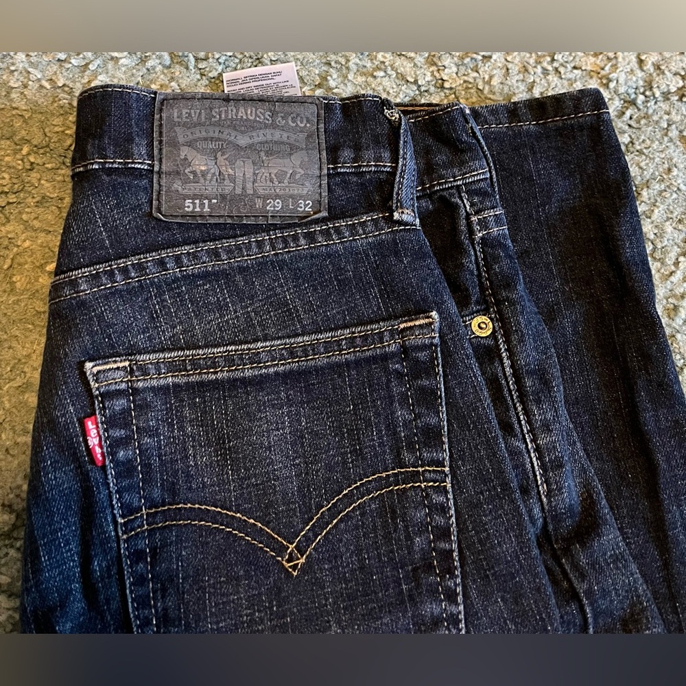 Dark Blue Levi’s 511 29x32 Mens Slim Fit Jeans Used
